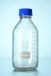   Laboratory bottle 150 ml, clear glass GL45, with division, with cap and pouring ring