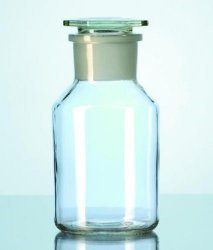 Wide neck reagent bottles,DURAN®,clear glass, with NS glass stopper,cap. 1000 ml