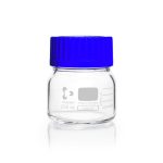   Laboratory glass bottle 250 ml, clear DURAN® GLS 80, wide neck with screw-cap and pouring ring