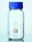   Wide mouth bottle 250 ml, plastic coated with cap and pouring ring GLS 80, DURAN® Protect