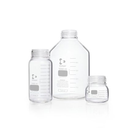 Laboratory glass bottle 3500 ml, clear DURAN® GLS 80, wide neck, without screw cap and pouring ring