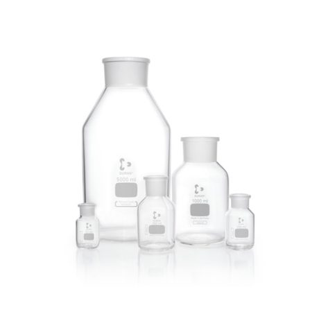 Reagetn bottles 250 ml, PE-st., clear wide neck, DURAN consisting of: 211843604 + 292041102