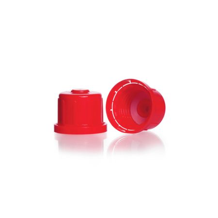 screw caps,PP,red,with valve,GL32 H