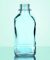   Square screw cap bottles, narrow neck soda-lime glass,clear,with dust proof cap cap. 1000 ml