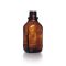   Duran® Négyszögletes kupak üveg, szűk nyak soda-lime üveg, barna , ezzel porvédett kupak cap. 1000 ml