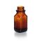   Square screw cap bottle 100 ml wide neck, amber, thread 32, soda-lime glass, without cap