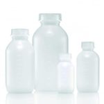 Medium neck bottles HDPE 500ml round with closure