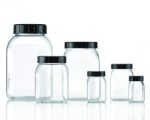   Wide mouth containers, PETG without closure 1000ml crystal clear