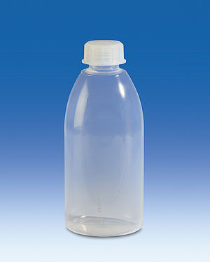 Narrow neck bottles,PFA,with screw cap,cap.1000 ml