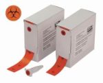   LLG-Labels .Biohazard. ? 9,5mm for vials and tubes top identification, 1000 labels per roll, in dispensing box