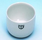   Incinerating dishes,porcelain,deep,cap. 45 ml diam. 60 mm,height 30 mm