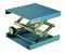   Lab-Jack, aluminium anodized blue 400 x 400 mm, with adjusting wheel for ratchet incl. ratchet