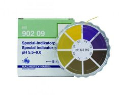 Indicator paper,pH 0,5 - 5,5,refill-pack of 3rolls