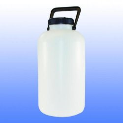 LLG- üveg (carboy) 10 ltr. széles száj, 210 x H 420mm ,enélkül záró tető, HDPE