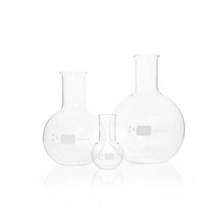 Flat bottom flasks,DURAN®,wide neck,cap. 250 ml