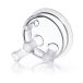   Flat flange lids,DN 150,center neck NS 29/32 side necks 2 x NS 29/32 angled,1 x 14/23 vertical