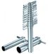   Cork borers tube diam. 5 -19 mm nickel-plated brass, with handles clearing rod set of 12