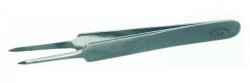 Precision forceps, extra sharp 105 mm 18/10 steel, straight