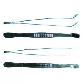   LLG fedőlemez-csipesz, ívelt Kühne típus, 145 mm, 4301 rozsdamentes acél