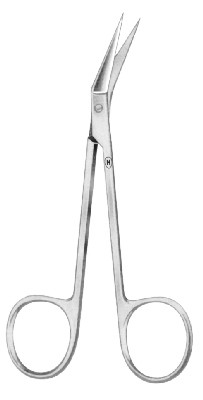 Scissors, 115 mm, 2/5260 pointed-pointed, with angled ends