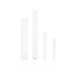 Test tubes FIOLAX 10x75mm pack of 100, with rim
