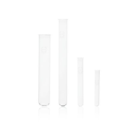 Test tubes FIOLAX 10x75mm pack of 100, with rim