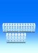 Test tube racks, PVC, for 24 tubes