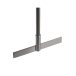   Paddle stirrer 500x50 mm with 2 fix blades, stainless steel, shaft diameter 8 mm