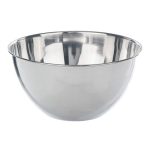   Sand bath bowl 120 mm, 500 ml 18/10 steel, half nodular, flat bottom