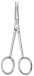   Surgical scissors,rust-free,pointed/pointed straight,length 110 mm