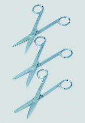 LLG-Scissors 130 mm, blunt/blunt straight, stainless steel
