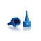 Tubing part with flat seal 9mm, dark blue