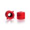 Keck adapter,glass thread RD 14,red