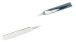 Double spatulas,18/8 steel,bent,210x11 mm