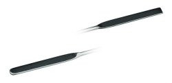 Double micro-spatulas 150x5 mm curved, 18/10 steel
