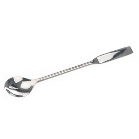 Spatula with spoon 120x10 mm 18/10 steel, antimagnetic