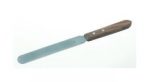   Spatulas,stainless steel,with wooden handle flexible blade,165 mm,blade 75x14 mm