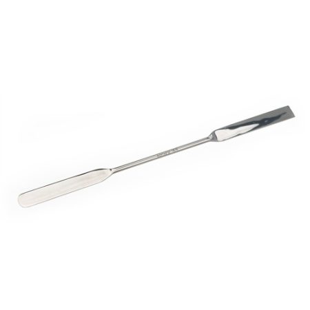 Double spatula 185x9 mm straight, PTFE coated