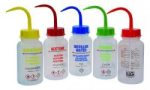   LLG-Wash bottle, 500 ml, wide-neck with GHS Printing, Acetone, LDPE, SP/FR/D/UK