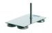   Stand base 300x150 mm thread M10, 18/10 stainless steel 1 foot adjustable
