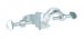   Double bosshead 16.5 mm, type 1 angle 90°, malleable cast iron