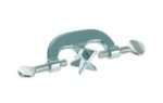   Double Cross Bossheads 16.5 mm, with thumb screw angle 90+180°, aluminium