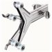 Buret holders,with roller grips,for one burette