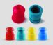 LLG-Test tube stoppers, blue for 15/16mm diam., pack of 100