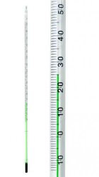 LLG-Thermometers -10/0...+110:1°C, solid stem environmentaldaily filled 300x5,5-6,5mm, 76mm submergence