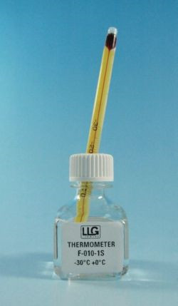 LLG-Thermometer, red spirit filled -90...+20:1°C for ultralow freezes