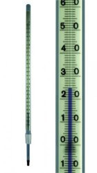 Thermometers -10...+150:0,5°C red filled, 75mm built-in length ground glass joint NS 14,5/23
