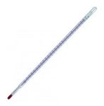   LLG MECKENHEIM  LLG-Precision-Laboratory Thermometer -150..+30°C enclosed scale, capillary.  transparent, blue filling, L.300 mm,