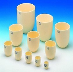 ALSINT crucibles,tall form,cap. 10 ml diam. 25 mm,height 30 mm