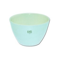 LLG-Porcelain crucible 2/50 DIN 45 ml, 50 mm dia., medium form, glazed